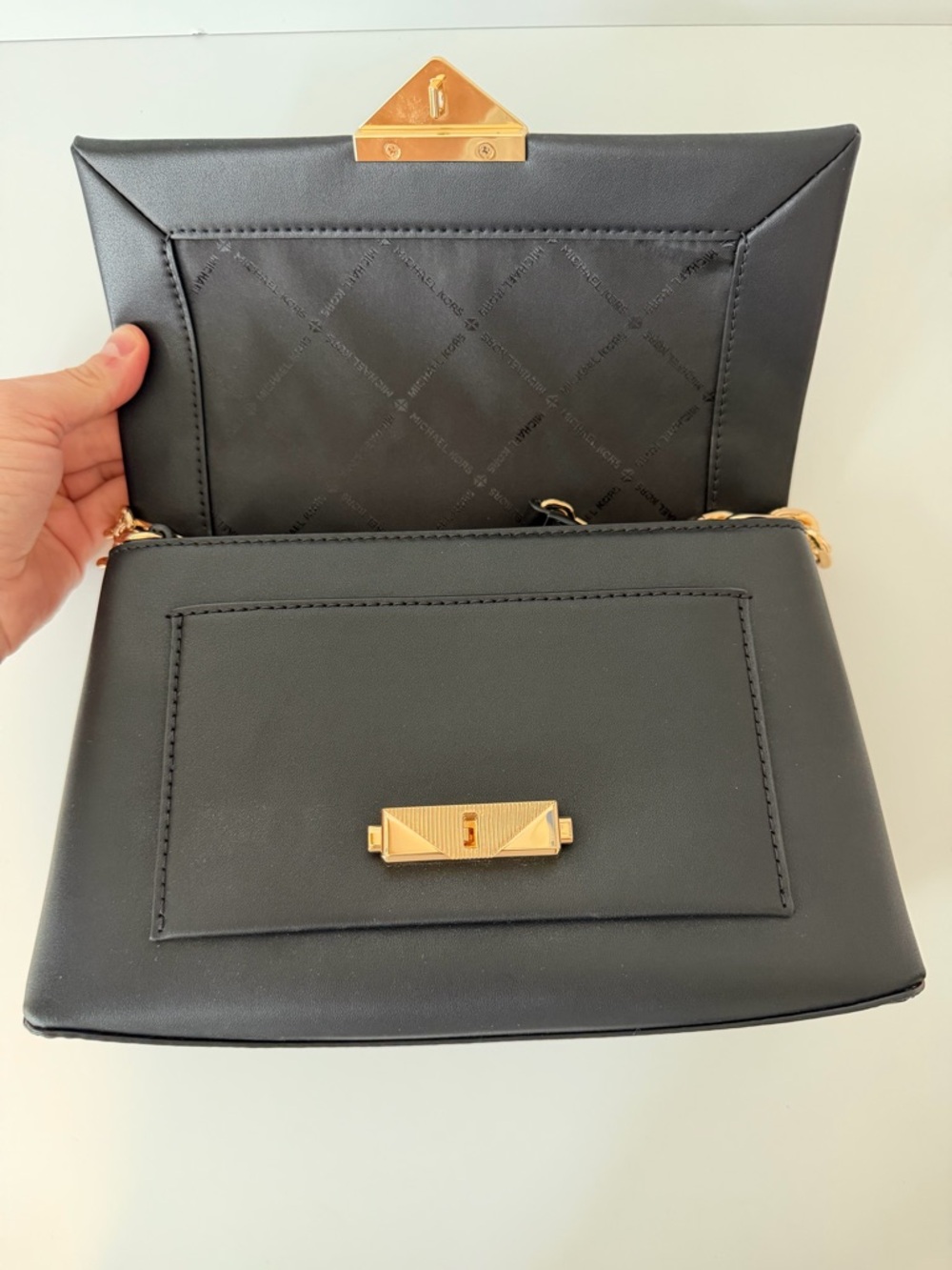 NWT Michael Kors Cece Medium Shoulder Bag in Black - Picture 8 of 12